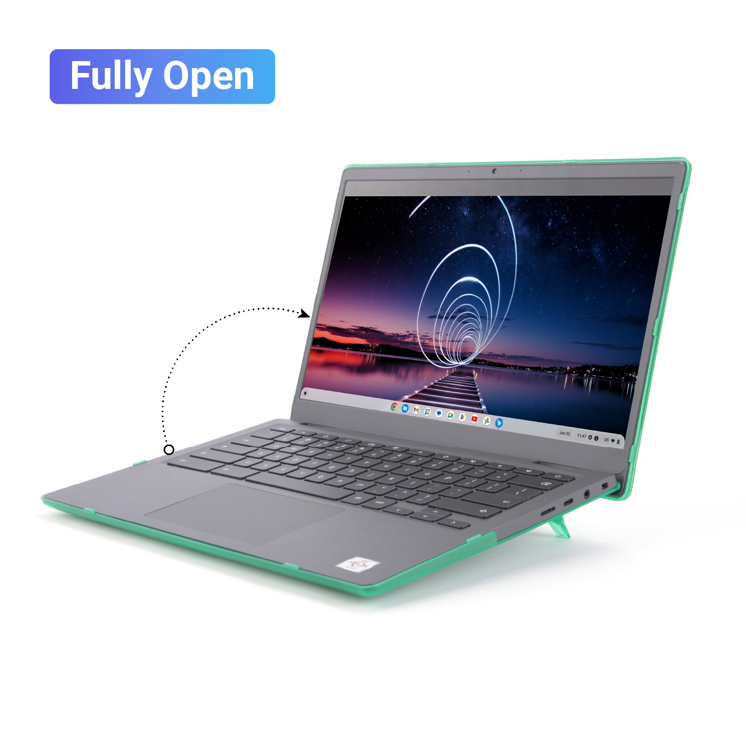 mCover Hard Case ONLY compatible for 2023~2024 14" Dell Latitude 3445 Chromebook (with AMD CPU and 180-degree hinge Laptop Computer (NOT fitting ANY other Dell models)