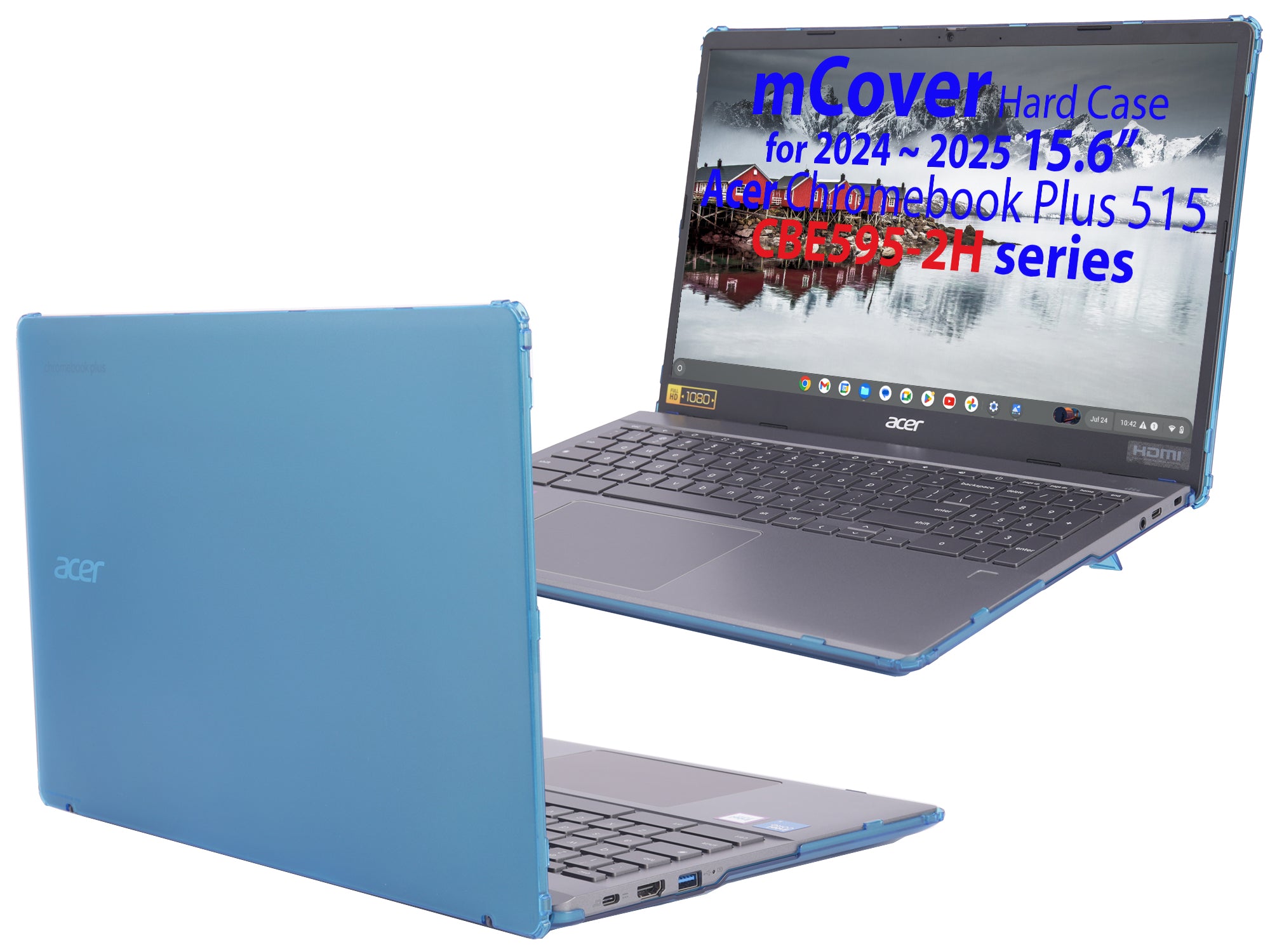 mCover Case ONLY Compatible for 2024-2025 15.6" Acer ChromeBook Plus 515 CBE595-2 Series Notebook Computer (NOT Fitting Any Other Acer Models)