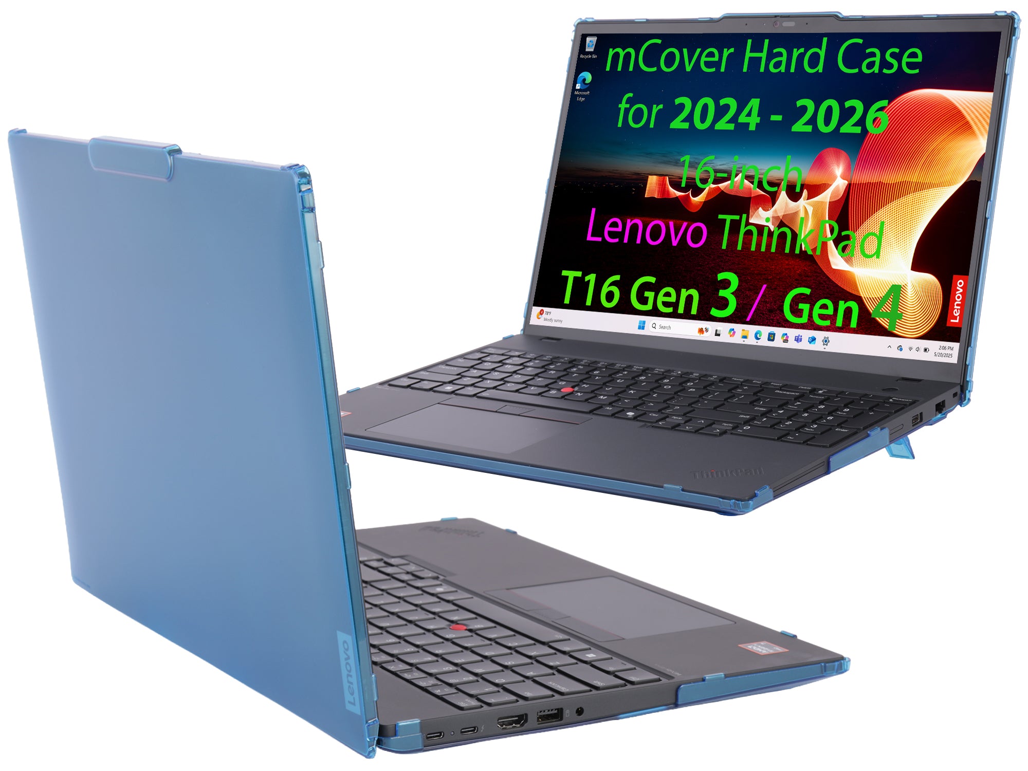 mCover case ONLY Compatible for 2024-2026 16" Lenovo ThinkPad T16 Gen 3 / Gen 4 Series Windows Notebook Computers (NOT Fitting Any Other Lenovo Models)
