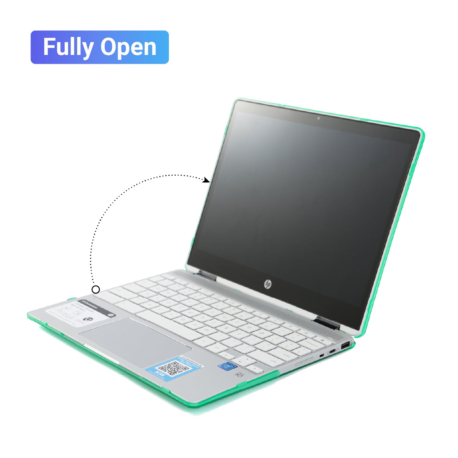 mCover Hard Shell Case Compatible with 2021-2022 12" HP Chromebook x360 12B-CAxxxx Series laptops ( NOT Compatible with Other HP Chromebook & Windows laptops )