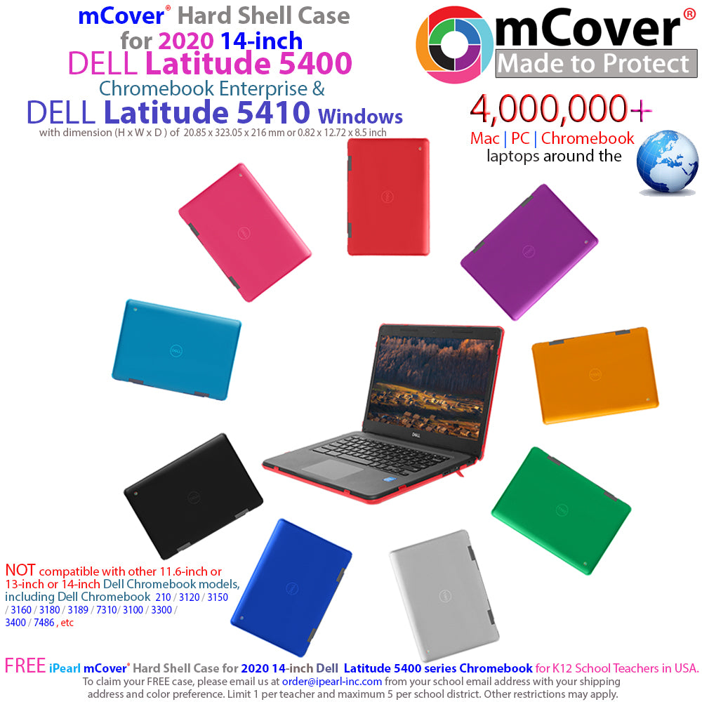 mCover Case for 2020~2022 14" Dell Latitude 5400 Chromebook Enterprise & Latitude 5410 Windows Notebook Computer Only (NOT Fitting Any Other Dell Models)
