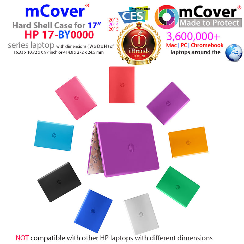 mCover Hard Shell Case for 17" HP 17-BY0000 Series (17-BY0000 to 17-BY9999) Notebook PC (NOT Fitting Other HP Pavilion or Envy laptops)