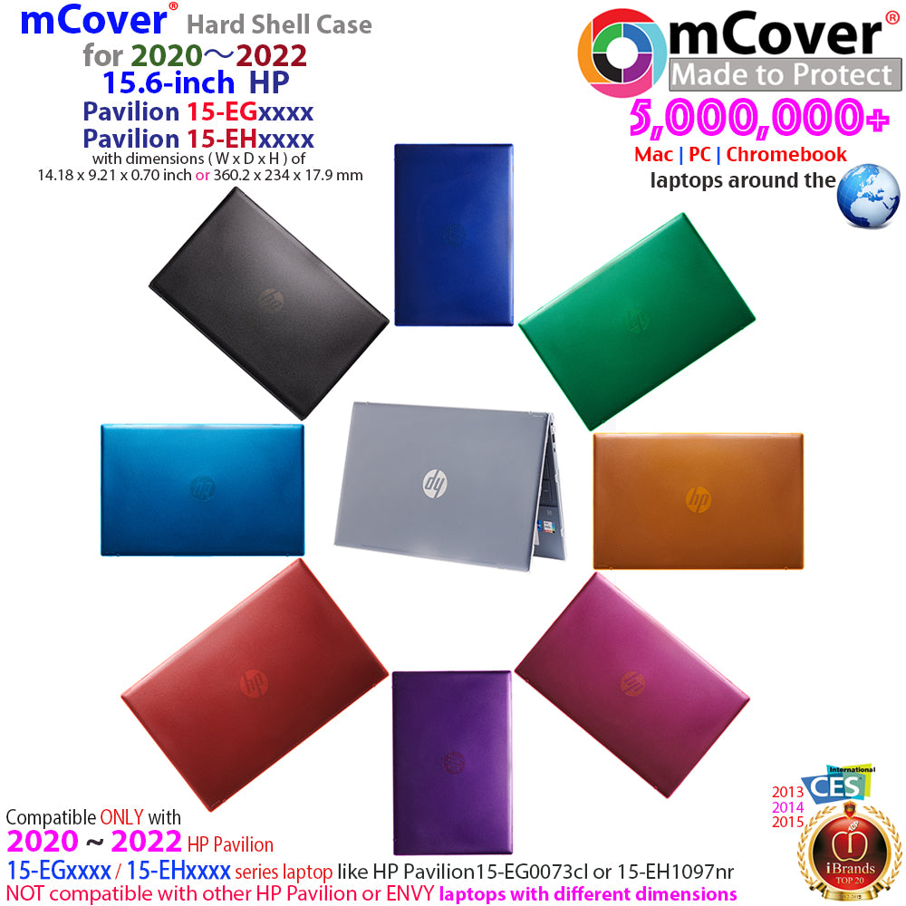 mCover Case Compatible for 2020-2022 15.6" HP Pavilion 15-EGxxxx / 15-EHxxxx Series Notebook PC ONLY (NOT Fitting Any Other HP Pavilion or Envy Series)