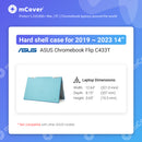 mCover Case ONLY Compatible with 2019~2023 14-inch ASUS Chromebook Flip C433TA Series 2-in-1 Convertible Computers (NOT Fitting Any Other ASUS Models)