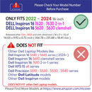 mCover Case ONLY Compatible with 2022～2024 16" Dell Inspiron 7620 2-in-1 Inspiron 5620/5630 Clamshell Windows Computer (NOT Fitting Any Other Dell Models)