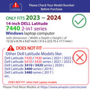 mCover Case Compatible ONLY for 2023～2024 14" Dell Latitude 7440 Laptop or 2-in-1 Windows Notebook Computer (NOT Fitting Any Other Dell Models)