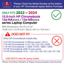 mCover Case ONLY Compatible for 2022~2024 15.6" HP Chromebook 15a-NA0000 / Chromebook Plus 15a-NBxxxx Series Laptop Computers (NOT Fitting Any Other HP Models)