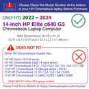 mCover Case ONLY Compatible for 2022 2023 2024 14-inch HP Elite c640 G3 Chromebook Enterprise Laptop Computers (NOT Fitting Any Other HP Models)