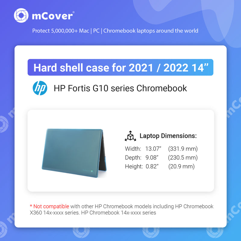 mCover Case Compatible for 2021~2022 14" HP Fortis 14-inch G10 Chromebook Laptop Computers ONLY (NOT Fitting Any Other HP Models)