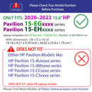 mCover Case Compatible for 2020-2022 15.6" HP Pavilion 15-EGxxxx / 15-EHxxxx Series Notebook PC ONLY (NOT Fitting Any Other HP Pavilion or Envy Series)