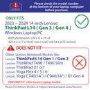 mCover case ONLY Compatible for 2023-2024 14" Lenovo ThinkPad L14 Gen 3 | Gen 4 Series Windows Notebook Computers (NOT Fitting Any Other Models)
