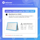 mCover Hybrid Case Compatible ONLY with 2022 or Later 13.6” MacBook Air Laptop Computer(Model A2681, M2 Chip,Liquid Retina Display,MagSafe3 connectors)