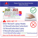 mCover Hybrid Case Compatible ONLY for 2020-2024 12.4" Microsoft Surface Laptop Go 3/2 / 1 (NOT Compatible with Any Other Surface Models)