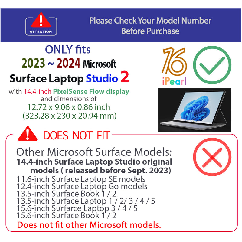 Custodia per Laptop per Microsoft Surface Laptop 2/3/4/5 13.5 Cover per modello 1769/1867 1958/ 1950 2018 2019 2021 2022 Microsoft Case  7