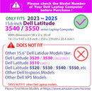 mCover Case Compatible ONLY with 2023-2025 15.6" Dell Latitude 3540/3550 Series Laptop Computer (NOT Fitting Any Other Dell Models)