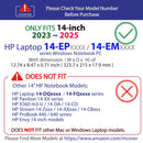 mCover Case Only Compatible for 2023~2025 14" HP Laptop 14-EP0000 / 14-EM0000 Series Traditional Notebook PC (NOT Fitting Any Other HP Models)