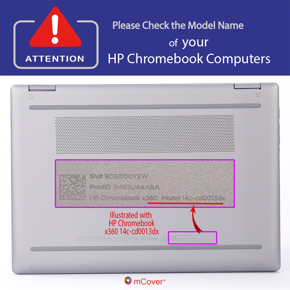 mCover Hard Case Compatible ONLY for 2023~2024 14" HP Chromebook x360 14C-CD0000 Series Laptop Computers (NOT Fitting Any Other HP Chromebook & Windows laptops)