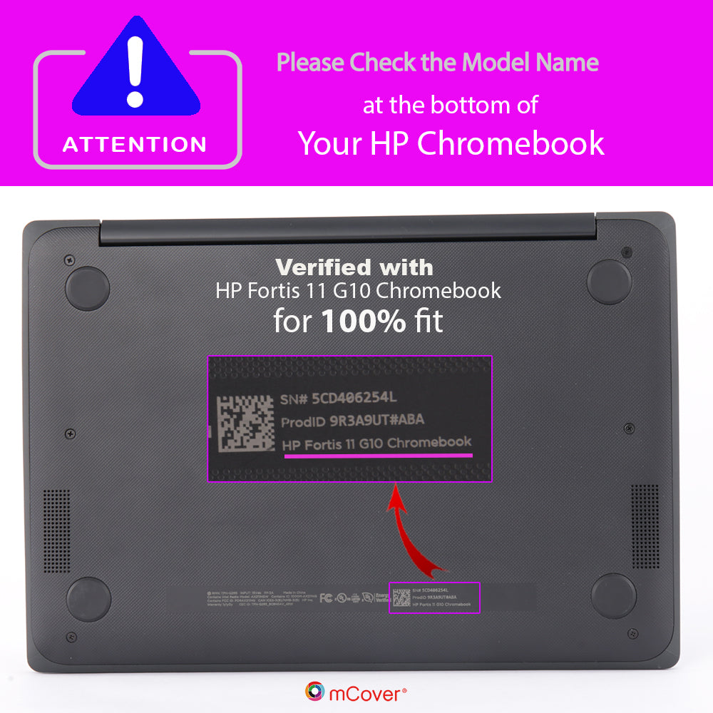 mCover Case ONLY Compatible for 2024 11.6" HP Fortis 11 inch G10 Chromebook Enterprise Laptop Computers (NOT Fitting Any Other HP Models)