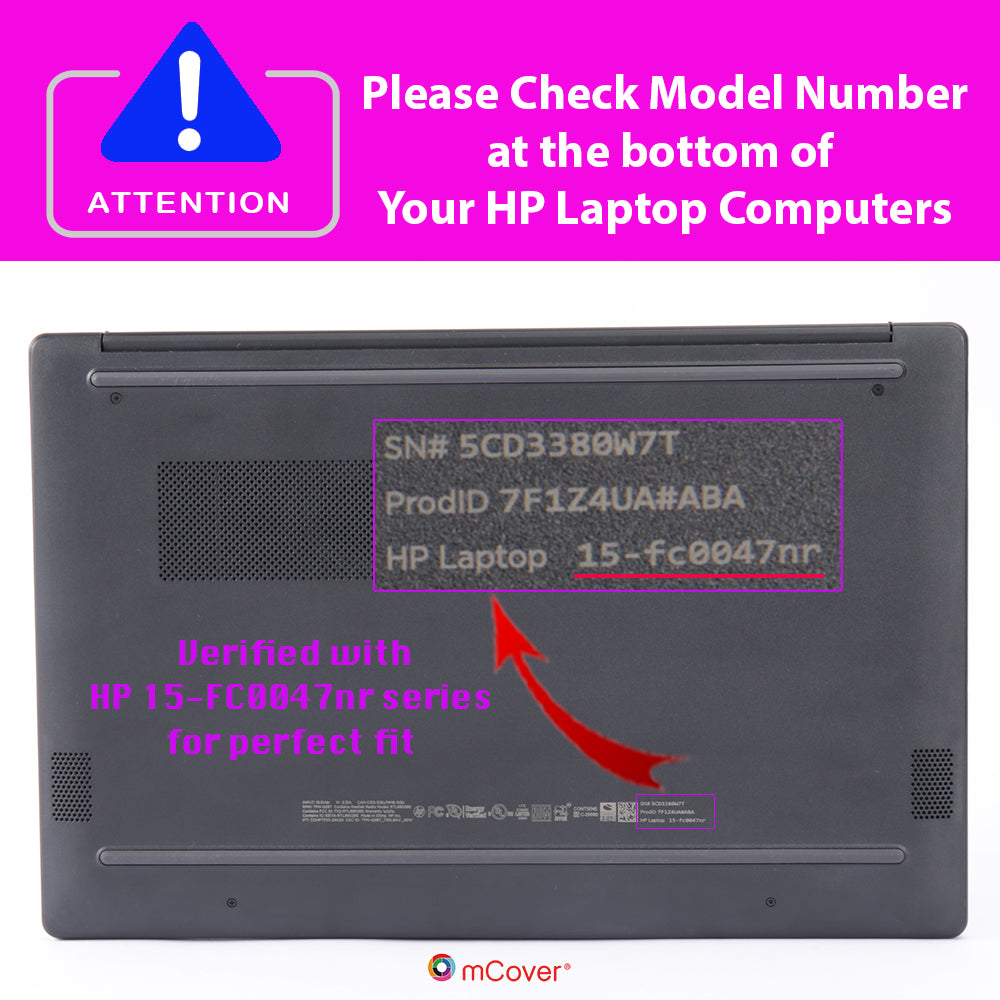 mCover Case Compatible ONLY for 2023-2025 15.6-inch HP Laptop 15-FCxxxx / 15-FDxxxx Series Windows Notebook PC (NOT Fitting Any Other HP Laptop Models)