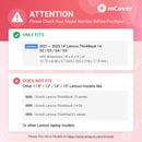 mCover Case ONLY Compatible for 2021~2023 14" Lenovo ThinkBook 14 G2 / G3 / G4 / G5 series Notebook PC (NOT Working with Other Lenovo Models)