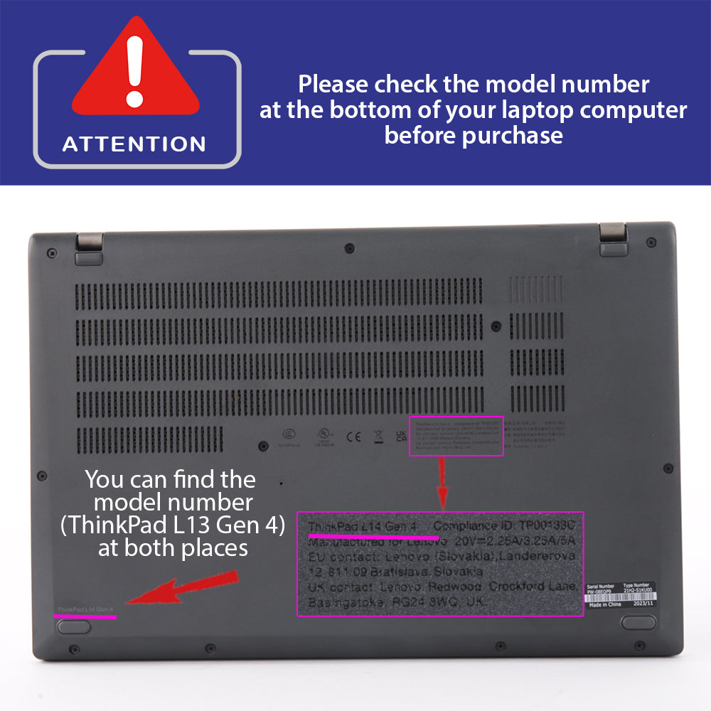 mCover case ONLY Compatible for 2023-2024 14" Lenovo ThinkPad L14 Gen 3 | Gen 4 Series Windows Notebook Computers (NOT Fitting Any Other Models)