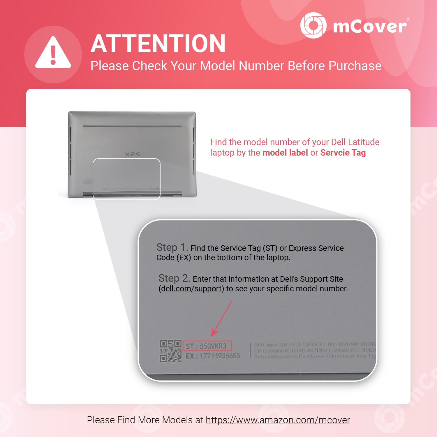 mCover Case ONLY Compatible for 2022-2025 13.4" Dell XPS 13 Plus 9320 9340 9345 9350 Series Traditional Windows Notebook PC (NOT Fitting Other Dell Models)