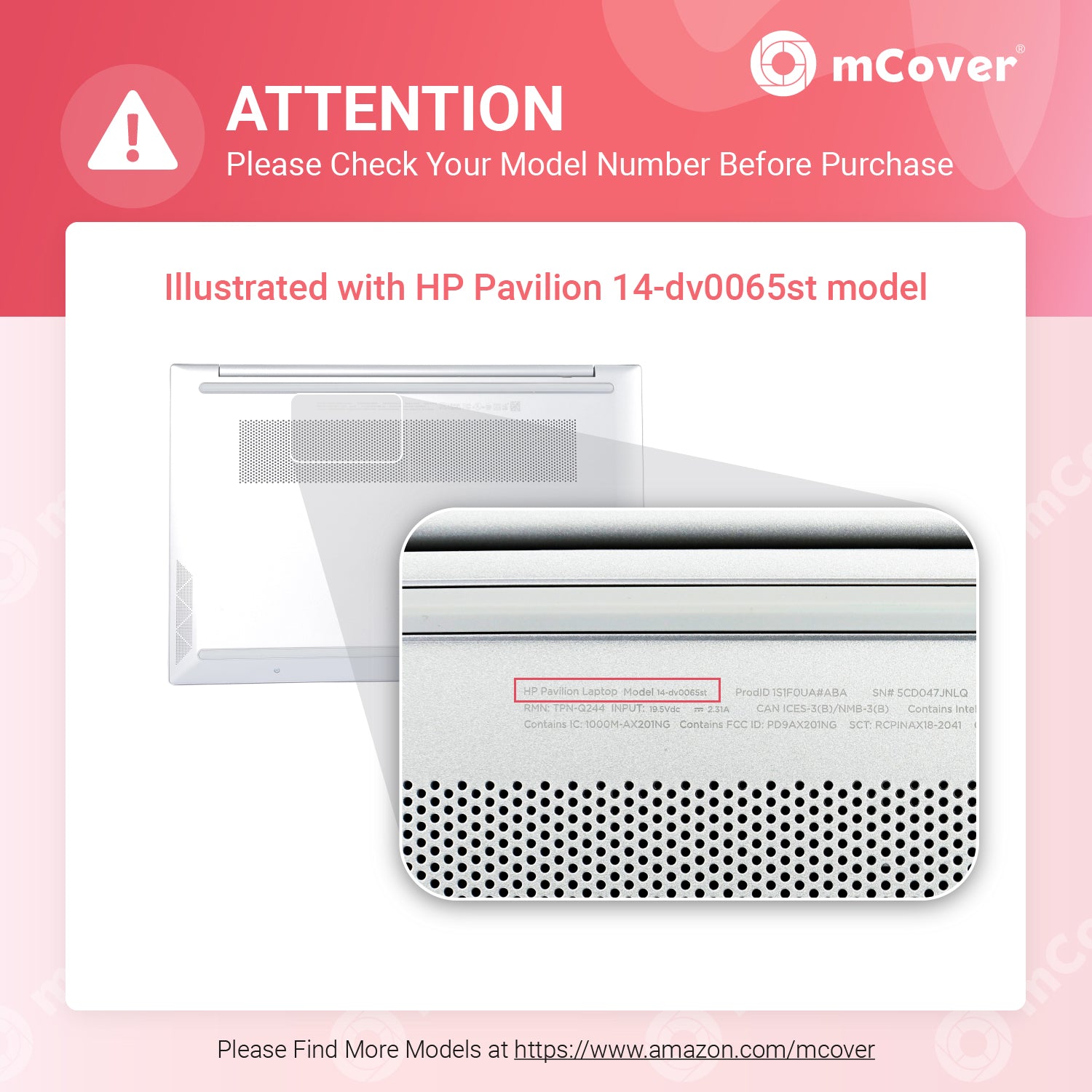mCover Case Compatible for 2021~2022 14" HP Pavilion 14-DVxxxx Series Traditional (with 180° Hinge) Notebook Computers ONLY (NOT Compatible with Other HP Pavilion Series)
