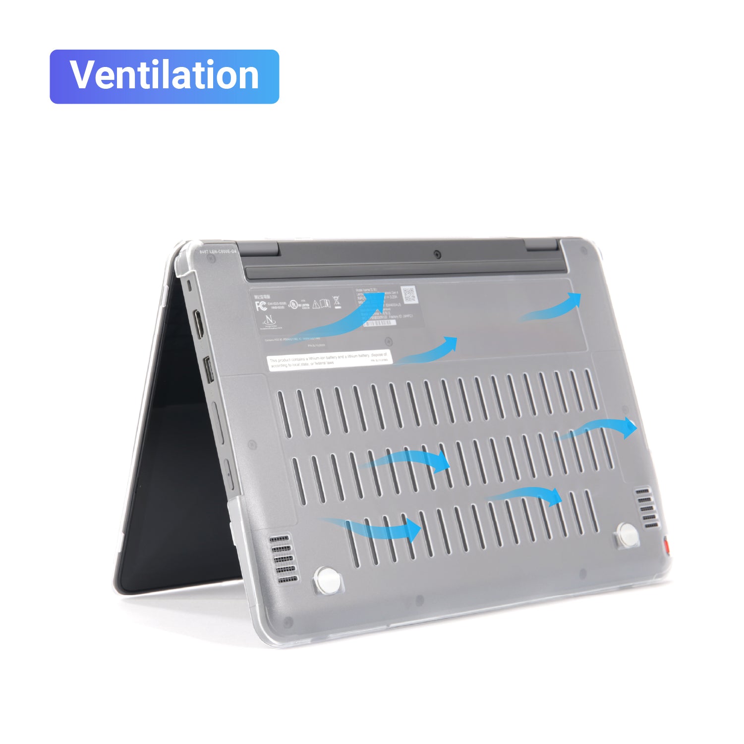 mCover Hard Shell Case ONLY Compatible for 2023~2024 12.2" Lenovo 500E Yoga Chromebook Gen4 2-in-1 Laptop (NOT Fitting Any Other Lenovo Models)