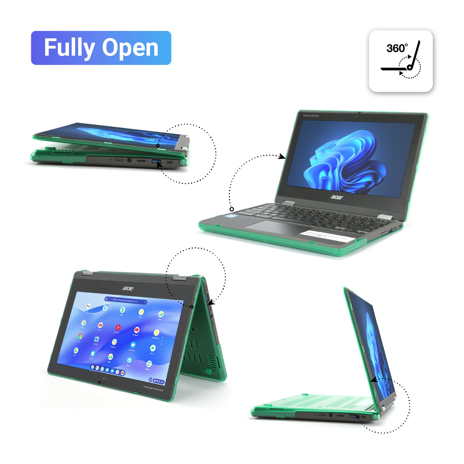 mCover Hard Case Only Compatible for 2021~2023 11.6" Acer Chromebook Spin 511 R753T Series 2-in-1 Laptop Computers (NOT Compatible with Any Other Acer Models)