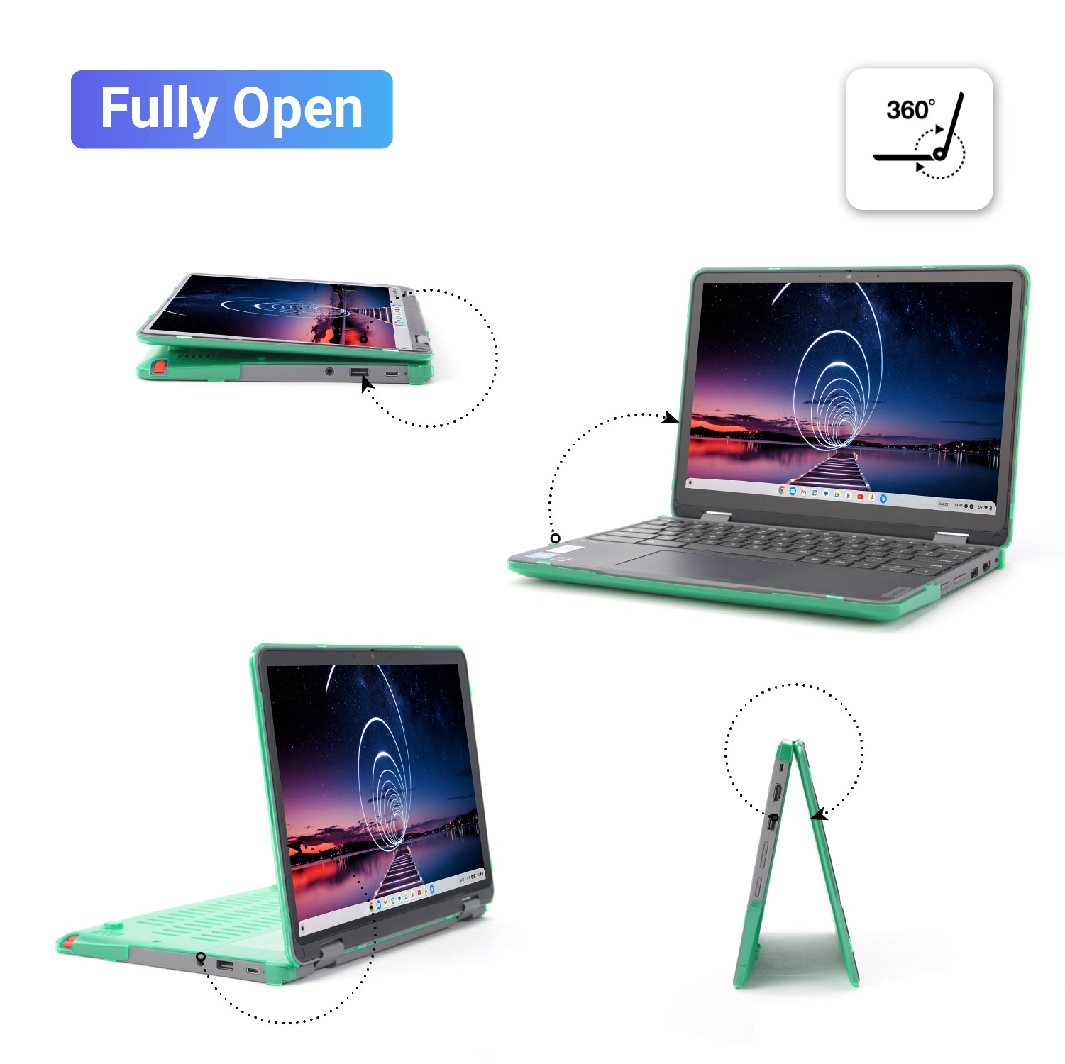 mCover Hard Shell Case ONLY Compatible for 2023~2024 12.2" Lenovo 500E Yoga Chromebook Gen4 2-in-1 Laptop (NOT Fitting Any Other Lenovo Models)