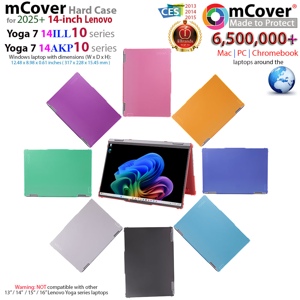 mCover case ONLY Compatible for 2025~2026 14-inch Lenovo Yoga 7 2-in-1 14ILL10 | 14AKP10 Series Windows Notebook Computers (NOT Fitting Any Other Models)