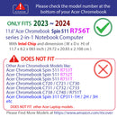mCover Hard Case Only Compatible for 2023~2024 11.6" Acer Chromebook Spin 511 R756T Series 2-in-1 Laptop Computers (NOT Compatible with Any Other Acer Models)