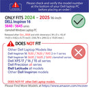 mCover Case Only Compatible with 2024～2025 16" Dell Inspiron 16 5640 5645 Series Clamshell Windows Laptop PC (NOT Fitting Any Other Dell Models)