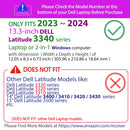 mCover Case ONLY Compatible with 2023-2024 13.3" Dell Latitude 3340 Series Laptop or 2-in-1 Windows Notebook Computer (NOT Fitting Any Other Dell Models)