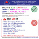 mCover Case ONLY Compatible for 2025-2026 14" Dell Pro 14 Plus PB14250 PB14255 and Pro 14 PC14250 PC14255 Windows PC (NOT Fitting Any Other Dell Models)