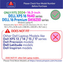 mCover Case ONLY Compatible for 2024 or later 16.3-inch DELL 16 Premium DA16250 and Dell XPS 16 9640 series Windows laptop computers (NOT Fitting Any Other Dell Models)