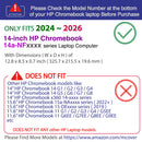 mCover Case ONLY Compatible for 2024 or Later 14-inch HP Chromebook 14a-NFxxxx Series Laptop Computer (NOT Fitting Any Other HP Models)