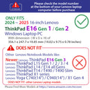 mCover case ONLY Compatible for 2024-2025 16" Lenovo ThinkPad E16 Gen 1 / Gen 2 Windows Notebook Computers (NOT Fitting Any Other Models)