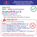 mCover case ONLY Compatible for 2025-2026 16" Lenovo ThinkPad E16 Gen 3 Series Windows Notebook Computers (NOT Fitting Any Other Lenovo Models)