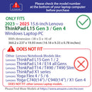 mCover case ONLY Compatible for 2023-2025 15.6" Lenovo ThinkPad L15 Gen 3 | Gen 4 Series Windows Notebook Computers (NOT Fitting Any Other Models)