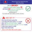 mCover case ONLY Compatible for 2025+ 13" Microsoft Surface Laptop 13 Windows PC (Model