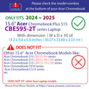 mCover Case ONLY Compatible for 2024-2025 15.6" Acer ChromeBook Plus 515 CBE595-2 Series Notebook Computer (NOT Fitting Any Other Acer Models)