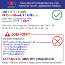 mCover Hard Case ONLY Compatible for 2024~2025 14" HP OmniBook X 14-FExxxx Series Windows AI PC Laptop (NOT Fitting Any Other HP Models)