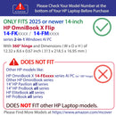 mCover Hard Case ONLY Compatible for 2025+ 14" HP OmniBook X Flip 14-FMxxxx 14-FKxxxx 2-in-1 (with 360° Hinge) Windows Laptop (NOT Fitting Any Other HP Models)