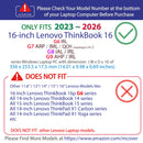 mCover Case ONLY Compatible for 2023-2026 16" Lenovo ThinkBook 16 G6 / G7 / G8 / G9 Series Windows Notebook PC(NOT Fitting Any Other Lenovo Models)