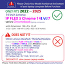 mCover Case ONLY Compatible for 2022-2025 14" Lenovo IP Flex 5 Chrome 14IAU7 (Plus) Convertible Chromebook Laptops (NOT Fitting Other Lenovo Models)