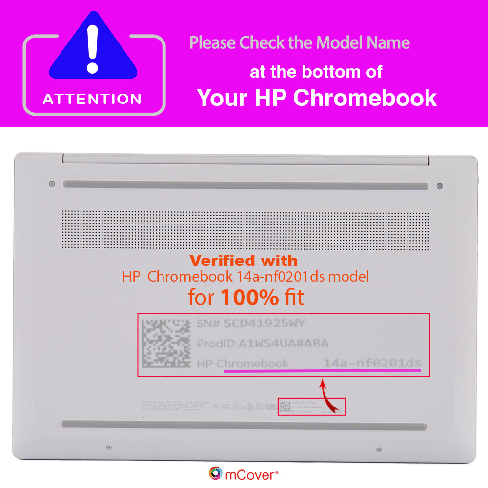 mCover Case ONLY Compatible for 2024 or Later 14-inch HP Chromebook 14a-NFxxxx Series Laptop Computer (NOT Fitting Any Other HP Models)