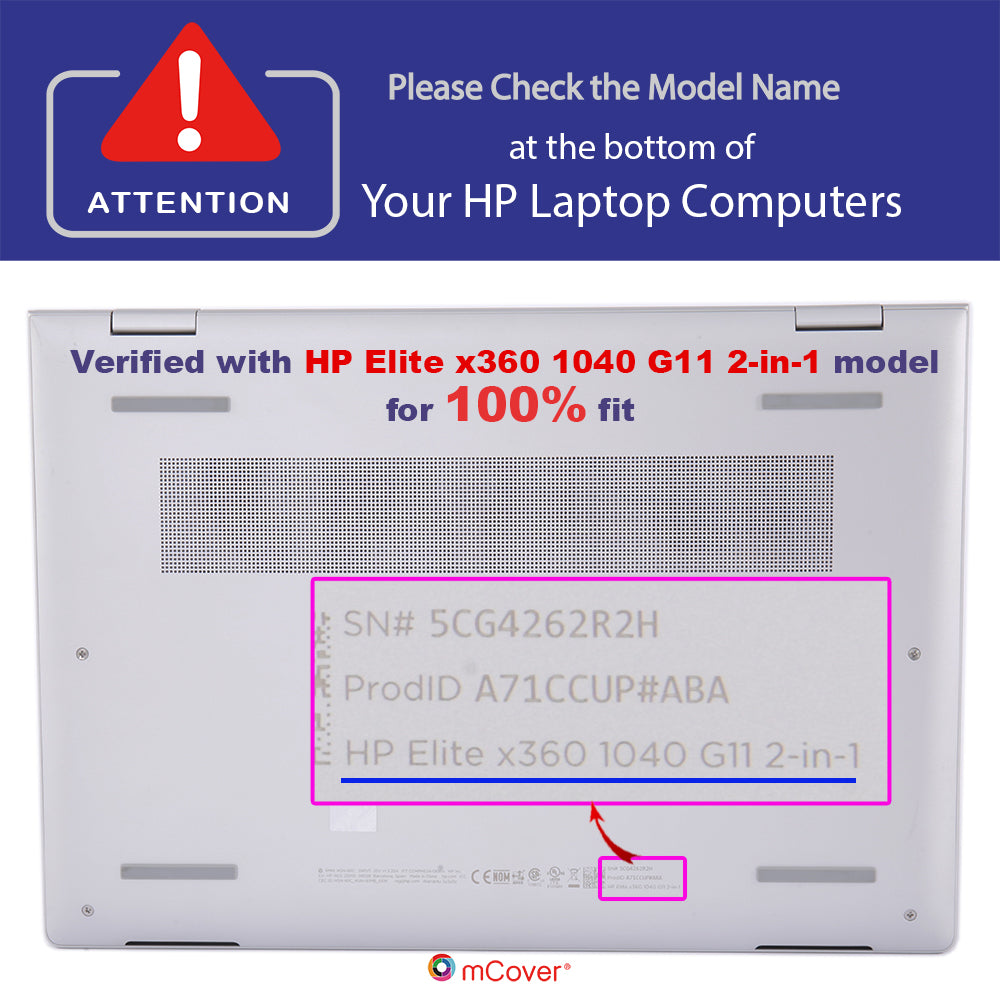 mCover Case Only Compatible for 2024~2025 14" HP Elite x360 1040 G11 2-in-1 Series AND EliteBook X Flip G1i 14-inch Windows Laptop (NOT Fitting Any Other HP Models)