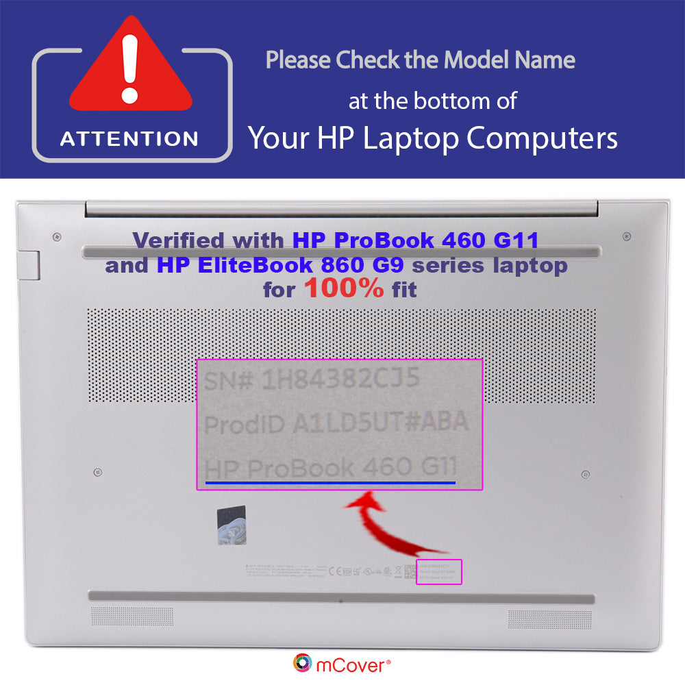 mCover Case Only Compatible for 2022～2025 16" HP ProBook 460 | 465 G11 & EliteBook 860 | 865 G9 G10 G11 Series Windows Notebook PC (Not for Other HP Models)