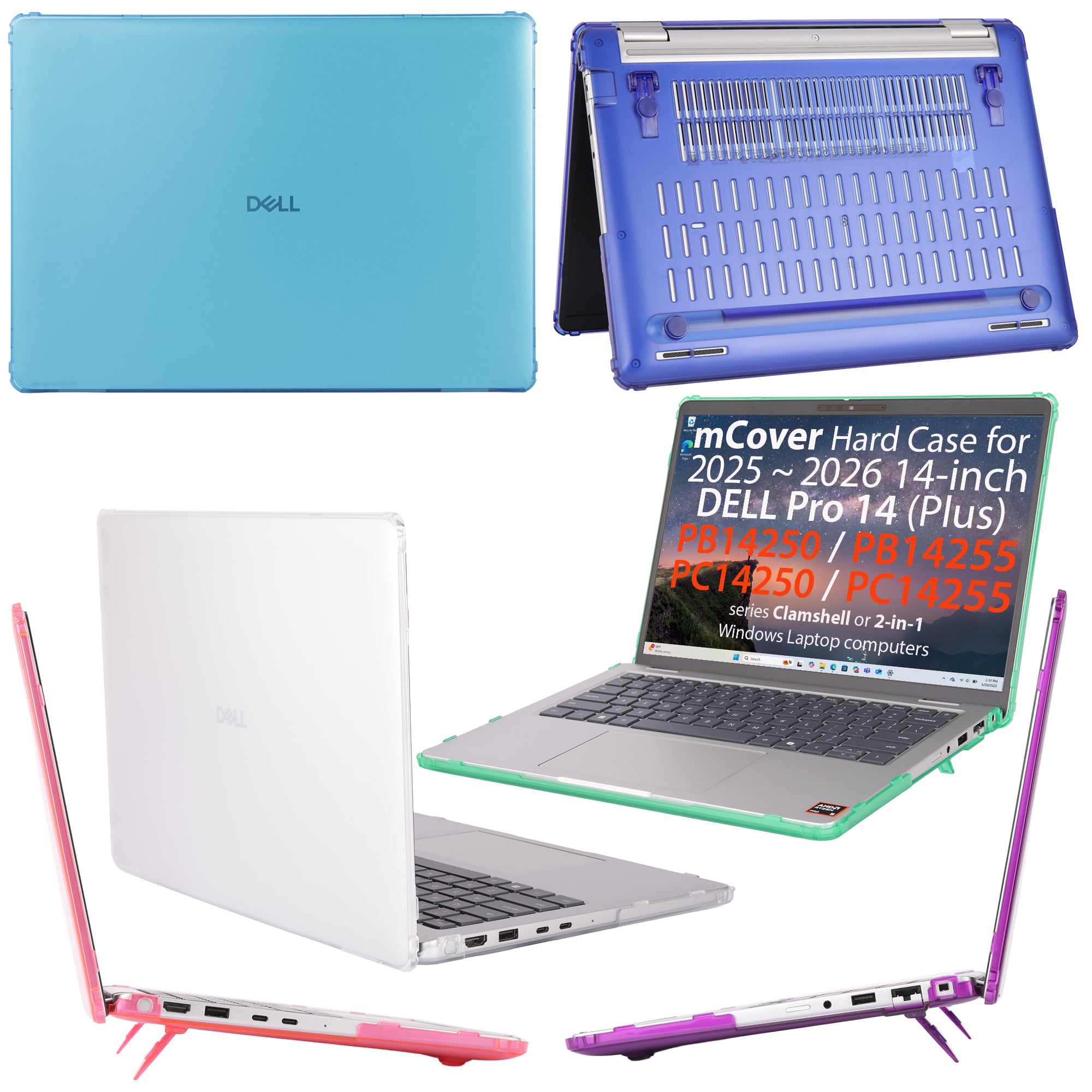 mCover Case ONLY Compatible for 2025-2026 14" Dell Pro 14 Plus PB14250 PB14255 and Pro 14 PC14250 PC14255 Windows PC (NOT Fitting Any Other Dell Models)